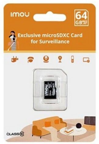 Card MicroSD, 64GB, Clasa 10, citire 95 Mbps, scriere 38 Mbps, IMOU, ST2-64-S1 MICROSD64-IMOU [1]