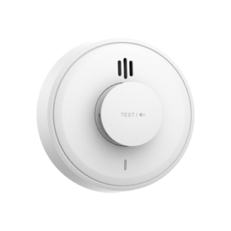 Detector Dahua de incendiu wireless clasa A1, 5465C, interconectare pana la 24 dispozitive, alarma >85 dB, control IR, avertizare baterie scazuta, HY-HT10A-R8