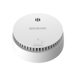 Detector de fum wireless WisuAlarm Dahua HY-SA30A-R8, alarma 85dB, indicator LED, sistem MESH, baterie 3V CR123A, HY-SA30A-R8