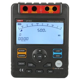 Multimetru rezistență izolație UT 512, 1MΩ10GΩ, tensiuni test 500V2500V, măsurare AC/DC 600V, afișaj LCD mare 9999, temporizator integrat, MIE0131 [1]