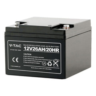 Acumulator gel plumb, V-tac, 12V, 26ah, 175x166x125mm, SKU-23454 [1]