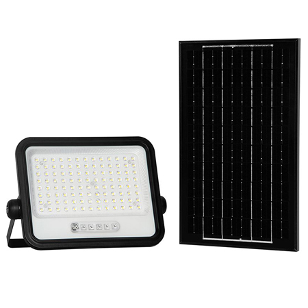 Reflector cu incarcare solara 200w 7in1 - negru, SKU-24084 - imagine 2