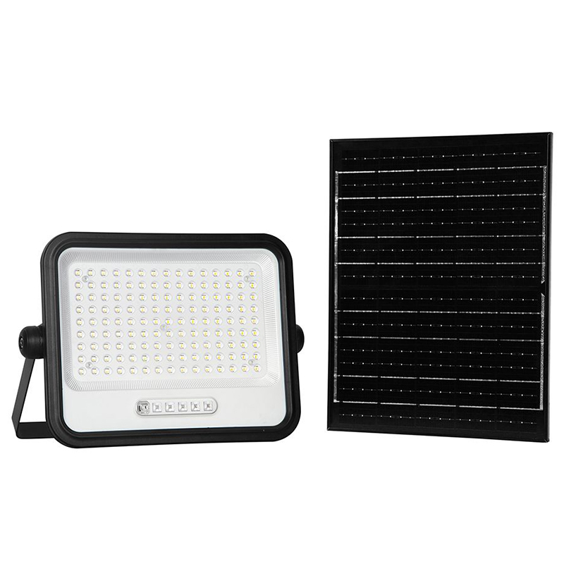 Reflector cu incarcare solara 300w 7in1 - negru, SKU-24085