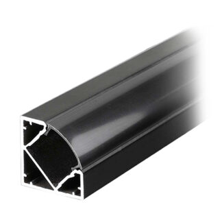 Profil aluminiu pentru banda led 2m 19mm x 19mm - negru, SKU-2877