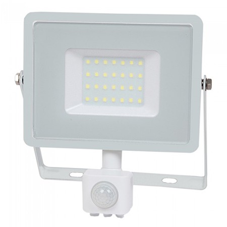 Reflector led smd 30w 6400k ip44 cu senzor miscare - alb, SKU-459 - imagine 2
