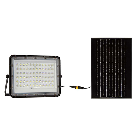 Reflector cu incarcare solara 15w 1200lm 6400k - negru, SKU-7825 - imagine 2