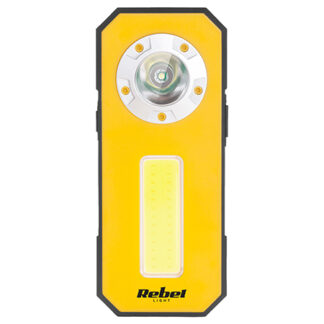 Lanternă LED + COB reîncărcabilă 6W, 300 lm, USB-C, power bank, magnet și clemă, 3 moduri + SOS, autonomie 5h