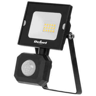 Proiector LED 10W cu senzor de mișcare, 850 lm, lumină alb neutru 4000K, IP44, unghi 120, detectare 0.58 m, temporizare reglabilă, 220-240V