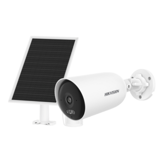 Camera supraveghere IP Hikvision 4MP, IR 30m, dual light, lentila 2.8mm, 4G, panou solar, acumulator 9000mAh, microfon, speaker, microSD, DS-2CFS04-4G-2.8mm