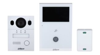 Kit videointerfon Dahua Eco Series, 4.3 inch, 960 x 576 pixeli, slot card, comunicare bidirectionala, auto IR, KTX02(F)