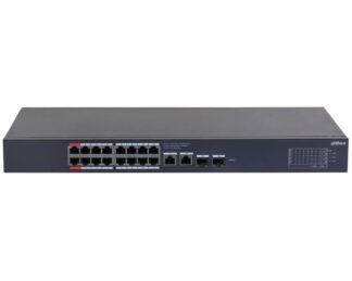 Switch Dahua CS4220-16GT-135, 20 porturi, 16x PoE, 2x RJ45 Gb uplink, 2x SFP Gb uplink, 135W, management, Watchdog, CS4220-16GT-135 [1]