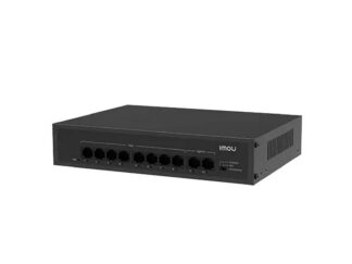 Switch PoE Imou SF110P, 8 porturi PoE, 2 porturi Uplink, buget PoE 65W, protectie 4KV, Plug and play [1]
