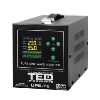 UPS 1000VA/700W runtime extins LiFePO4 utilizeaza un acumulator (neinclus) TED Electric - TED006776 [1]