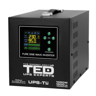 UPS 1500VA/1050W runtime extins LiFePO4 utilizeaza un acumulator (neinclus) TED Electric - TED006783 [1]