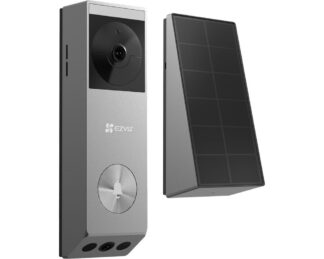 Sonerie video Wi-Fi pe baterii cu panou solar EZVIZ, lentila duala 3MP+2MP, Iluminare nocturna color, IP65, CS-EP3x(3MP+2MP) [1]