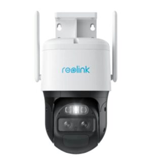 Camera rotativa GSM 4G PTZ Reolink TrackMix LTE G770, 8 MP, 2.8 - 8 mm, lumina alba / IR 30 m, dual band, microfon si difuzor, acumulator 5100 mAh, slot card, zoom hibrid 6x, auto tracking