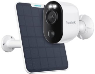 Camera Wi-Fi Reolink 3MP Dual Light 10m, lentila 4mm, baterie reincarcabila, microfon si speaker, Argus Series B310 WITH SOLAR PANEL [1]