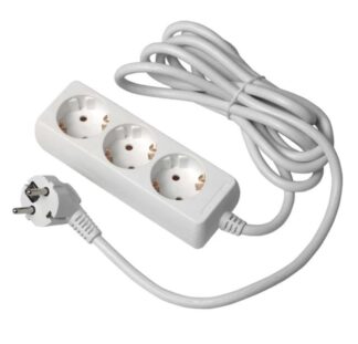 Prelungitor 4 prize, fara intrerupator, 3x1.5mm, 3.0m, Rebel [1]