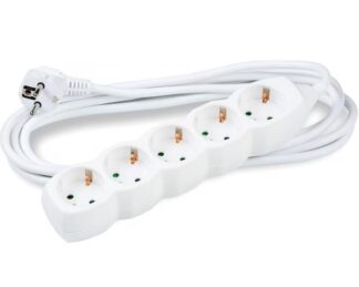 Prelungitor 5 prize, cu intrerupator, 3x1.5mm, 2.0m, Rebel