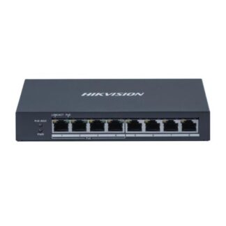 Switch Hikvision DS-3E0508P-O, 8 porturi Gigabit, 4 porturi PoE+, unmanaged, 60W, desktop/wall mount, protectie 6KV [1]