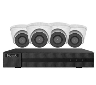 RESIGILAT-Sistem supraveghere Hikvision HiLook 4K PoE, 4 camere 8MP, NVR 8 canale, HDD 2TB, HDMI, VGA, Hi-NK-4288T [1]