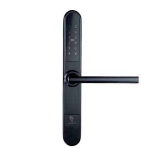 Yala smart PARIS BLACK cu Bluetooth, WiFi, PIN, RFID si cheie  incuietoare inteligenta pentru cazari si proprietati moderne, SMP-PARIS-1TT-BL