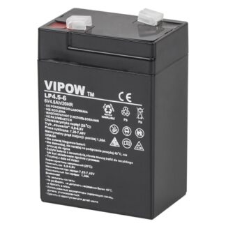 Acumulator gel plumb VIPOW, BAT0200, 6 V, 4.5 Ah