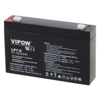 Acumulator Vipow stationar AGM VRLA 6V 7Ah, BAT0207 [1]