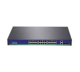 Switch PoeE BestNPS 24 porturi 10/1000+2porturi 10/100/100+2 porturi 10/100/1000SFP, 150m, 30W, max 400W (intern) [1]