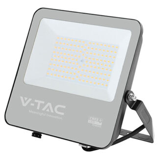 Reflector led 100w 135lm/w 6500k ip65 cablu 1m cip cree - negru/gri