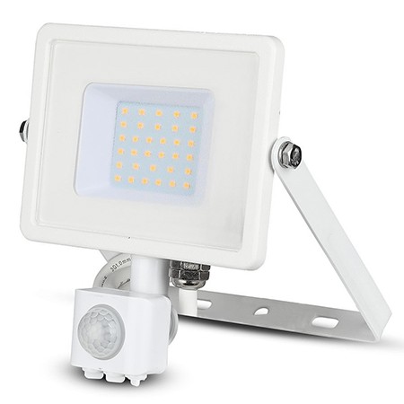 Reflector V-TAC, led smd 30W 4000k ip44 cu senzor miscare - alb, SKU-458 - imagine 2