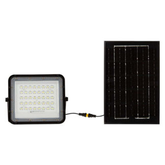 Reflector V-TAC, cu incarcare solara 6W 400lm 6400k - negru, SKU-7821 [1]