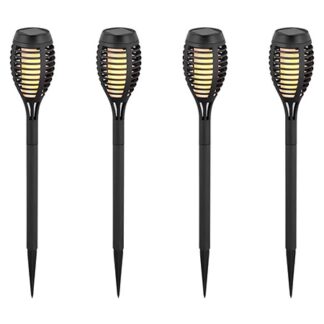 Set 4 corpuri iluminat gradina V-TAC, ip44 3 in 1 efect flacara incarcare solara, SKU-8689 [1]