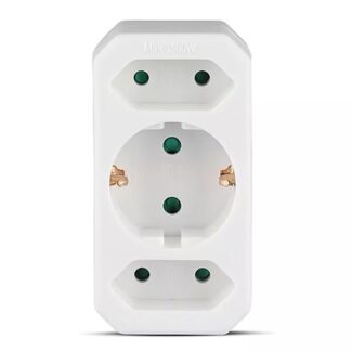 Adaptor V-atc, 3 prize, 1 x 16A + 2 x 2.5A, max. 3500W, SKU-8804