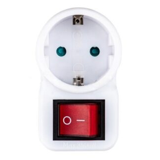 Adaptor V-tac, priza cu intrerupator bipolar, 16A, 250V, SKU-8841