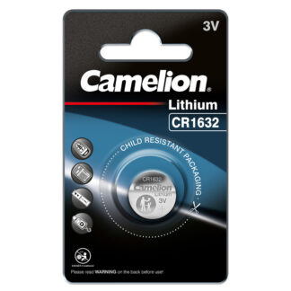 Baterie Litiu 3V CR1632 120mAh, Dimensiuni 16 x 3.2 mm Camelion Blister 5, A0115224
