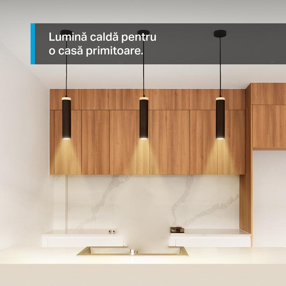 Bec smart TP-Link Tapo L610, LED WiFi GU10, lumina calda 2700K, 350 lumeni, intensitate reglabila, Alexa si Google Assistant - imagine 2