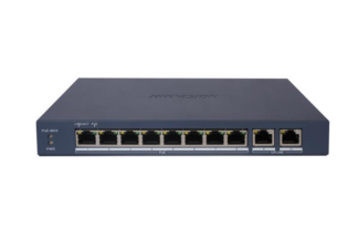 Switch PoE Hikvision, 8 porturi Gigabit PoE, 2 porturi Gigabit RJ45, buget PoE 80W, smart managed, VLAN, PoE Watchdog, DS-3E1510P-EI/M(B) [1]