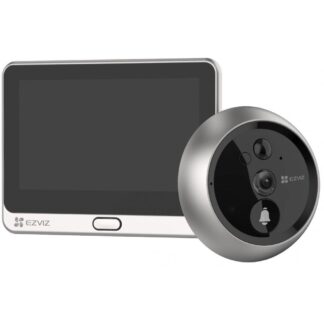 Vizor electronic smart Ezviz, Wi-Fi, FullHD, monitor 4.3 inch, sonerie, acumulator 4600mAh, PIR,  CS-DP2C-Silver [1]