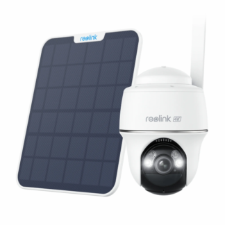Camera supraveghere rotativa GSM 4G LTE PT cu panou solar Reolink Go PT Ultra G440, 8 MP, IR/lumina alba 10 m, PIR 10 m, acumulator 6000 mAh, microfon si difuzor, slot card, detectie om/vehicul/animal, vizualizare de pe telefon