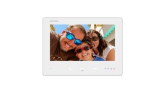 Monitor videointerfon Hikvision DS-KH7300EY-WTE2/White, ecran tactil 7 inch, 2-Wire HD, WiFi, microSD 128GB, alb