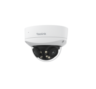 Camera IP Dome cu lentila duala Reolink Duo 3V P757, 8+8 MP, 2.8 mm, IR 30 m, 180 grade, microfon si difuzor, night vision color, detectie om/vehicul/animal, timelapse, slot card, sirena, IP67, PoE [1]
