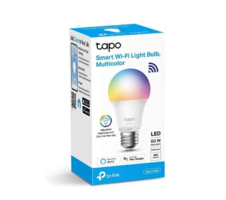 Bec LED smart WiFi RGB TP-Link Tapo L530E, E27, 8.7W, 806lm, lumina multicolora, reglare intensitate si temperatura culoare, compatibil Alexa si Google Assistant