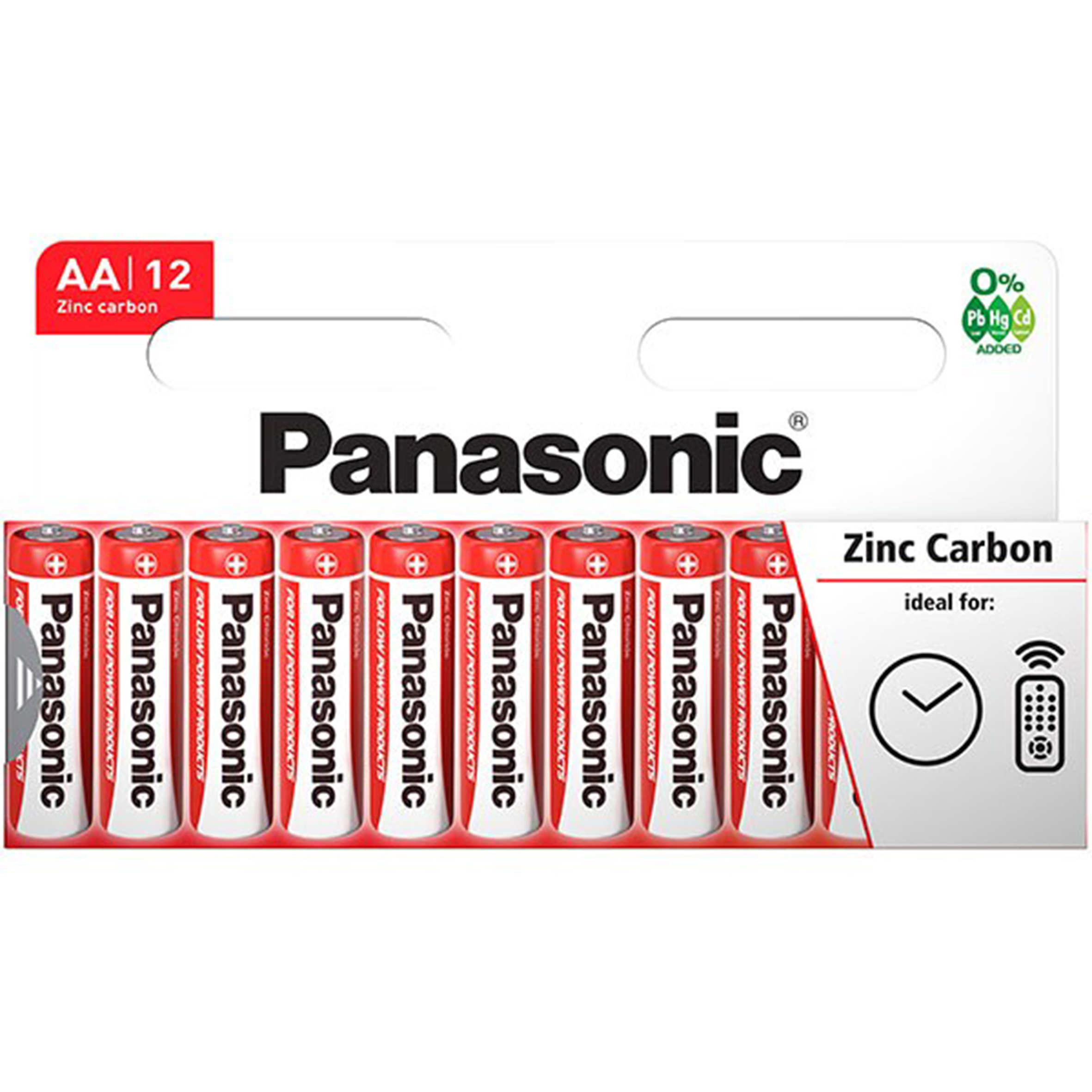 Baterii Panasonic AA LR6 1.5V Panasonic Zinc Cutie 12, A0115333 - imagine 2