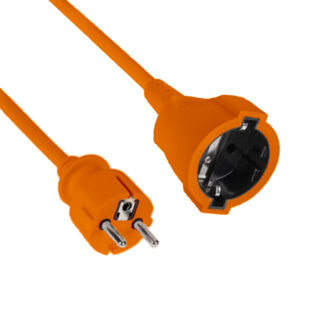 Prelungitor 20 metri cu 1 Schuko, Cablu 3x 1mm, Culoare Portocaliu, Putere 2300W 10A, TED Electric TED004192 [1]
