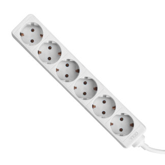 Prelungitor 5 metri cu 6 Schuko, Cablu 3x 1.5mm, Culoare Alb, Putere 3680W 16A, TED Electric TED000880 [1]