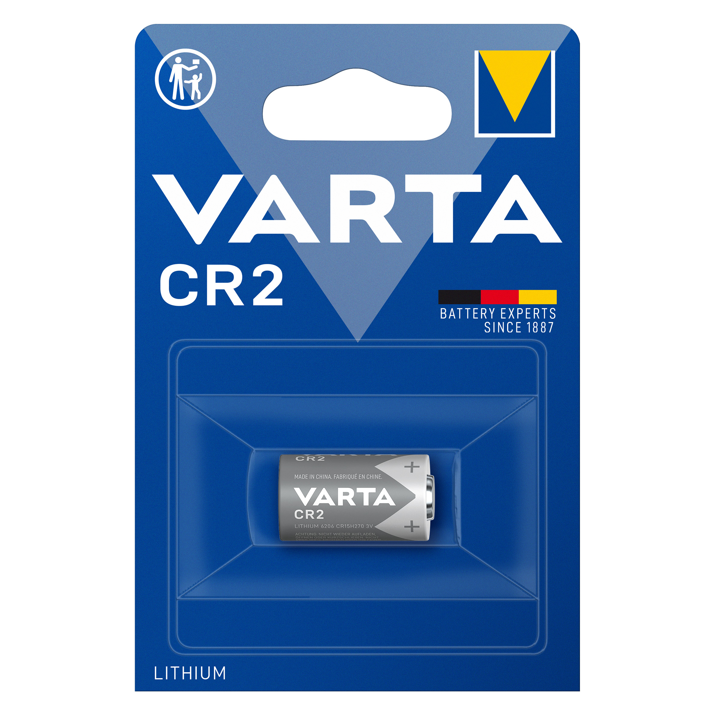 Baterie Varta Litiu 3V CR2 920mAh, Dimensiuni 16 x 2.7 mm Blister 1, BA082882 - imagine 2