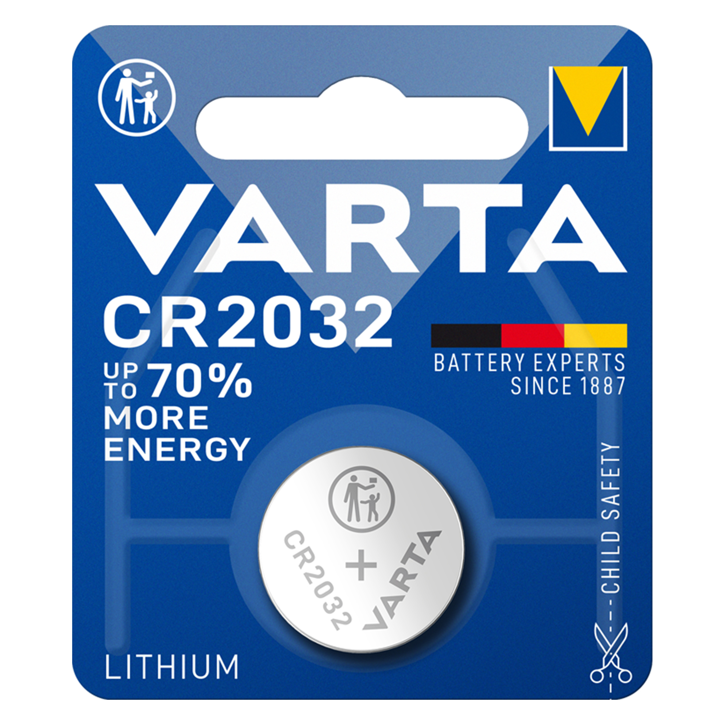 Baterie Litiu Varta  3V CR2032 230mAh, Dimensiuni 20 x 3.2 mm Blister 1, BA082881 - imagine 2