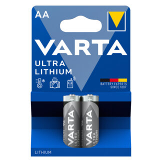 Baterie Litiu Varta  1.5V AA LR6, Dimensiuni 14.5 x 50.5 mm Blister 2, A0115444