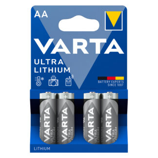 Baterie Litiu Varta  1.5V AA LR6, Dimensiuni 14.5 x 50.5 mm Blister 4, A0115445